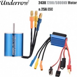 Szín: 2430 7200KV Combo - 2430 5800KV 7200KV 4P érzékelő nélküli kefe nélküli motor 25A kefe nélküli ESC elektromos