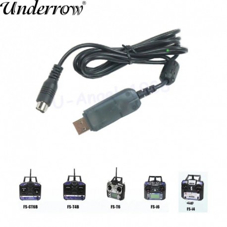Szín: 5db - Univerzális firmware-frissítés letöltési vevő adatvonal Flysky FS I6 FS-I6 RC Transmitter Dropship számára
