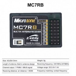 Szín: MC7RB - MicroZone MC6RE vevő MC7RB MC9002 MINi M-SBUS vevő 6CH MC8RE 8CH MC6C MC8B Vezérlő Adó RC Repülőgép Drone