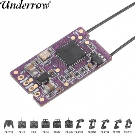 Szín: 2db - Flysky FS-X14S 2.4G PPM i-BUS S-BUS 14CH kettős antenna egyirányú vevő RC drónhoz FS-NV14 FS-I6X FS-I6 I6S I6X