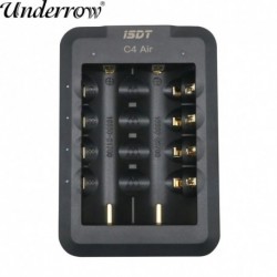 Új ISDT C4 Air USB Type-C töltő 6-rekeszes 4A akkumulátoros intelligens töltő APP csatlakozással AA AAA Li-ion