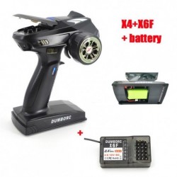 Szín: X4 X6F w Elem - DumboRC X6 X4 X6P 2.4G 6CH adó X6FG Gyro X6F vevővel LED fénykészlet 1/10 1/8 lánctalpas axiális