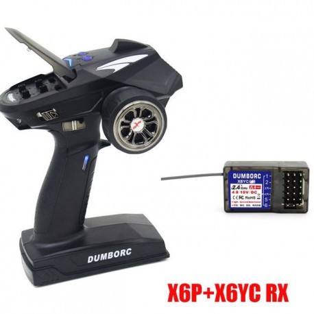 Szín: X6P X6YC - DumboRC X6 X4 X6P 2.4G 6CH adó X6FG Gyro X6F vevővel LED fénykészlet 1/10 1/8 lánctalpas axiális SCX10