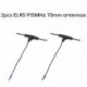 Szín: 2db 2.4G 70mm antenna - iFlight ELRS 915MHz / ELRS 2.4G 40mm / 70mm antenna Commando 8 FPV Racing Drone rádióadóhoz