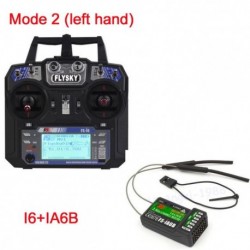 Szín: Mode2 i6 iA6B-vel - FlySky FS-i6 2.4G 6CH AFHDS RC adó FS-iA6 FS-iA6B vevővel Repülőgép Heli UAV Multicopter