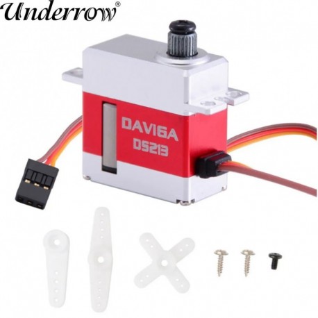 Szín: 1db - KST Daviga DS213 6V 3kg 0.07sec fém fogaskerék szervomotor CNC UAV RC autó robotkar helikopter alkatrész