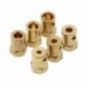 Szín: 8mm - 4db/tétel Hatlapú csatlakozó 12mm gumiabroncs csatlakozó 2mm/3mm/4mm/5mm/6mm/8mm hatlapú adapter RC autókhoz