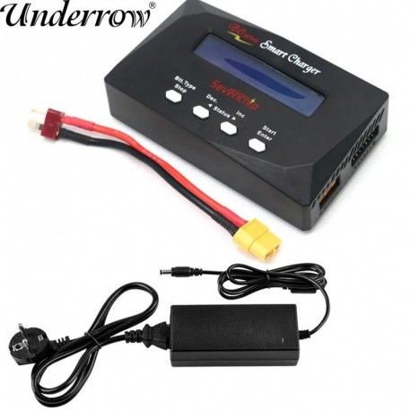 Szín: B6 és UK adapter - Lipo NiMh Li-ion Ni-Cd digitális Lipro Balance töltő kisütő IMAX B6 Nova 60W akkumulátortöltő