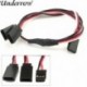 Szín: 150MM-5db - 5db/tétel 150mm 300mm 500mm RC Servo Y hosszabbító kábel vezeték vezeték JR Futaba Rc akkumulátoros