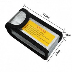 Szín: 64x50x125mm - Tűzálló vízálló lipo akkumulátor robbanásbiztos biztonsági táska lipo akkumulátor tároló