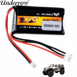 Szín: 5db - 1/2/5db HJ 2S 7.4V 350mAh 30C repülőgépmodell lítium akkumulátor AXIAL SCX24 90081 C10 1/24 Rc autós RC