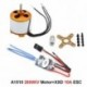 Szín: A1510 2800KV 10A - A1510 2200KV 2800KV 13T kefe nélküli kifutó motor 10A ESC-vel RC Repülőgép KK Quadcopter Verseny