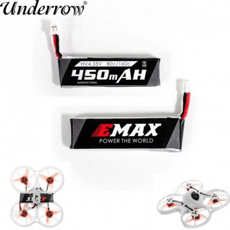 Szín: 2db - Emax Tinyhawk 1S 450mah 80C repülőgép lítium-polimer akkumulátor PH2.0 Emax Tinyhawk Avan RC FPV drón