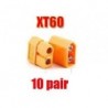 Szín: 10 pár XT60 - 10/20db XT60 XT30 XT90 dugós csatlakozó dugók és T-dugó RC Lipo akkumulátorhoz (5/10 pár)