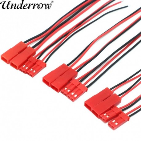 Szín: 20 pár-100mm JST - 10/20 Pair 100/150/200mm JST dugós csatlakozó dugó RC Lipo akkumulátoros autós csónak drón