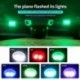 Utólag beépíthető drone 7 színű LED vaku LED helyzetű vezeték nélküli lámpák RC fix szárnyú repülőgépekhez,