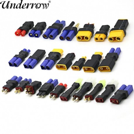 Szín: TM-től EC3-M-ig - Adapter XT30 XT60 XT90 Traxxas T dugó Deans EC5 EC3 dugó-dugó HXT 4MM csatlakozók dugó RC Lipo