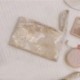 Szín: Rose Gold - Rózsaszín virágmintás női kozmetikai táska Retro virágos női kis kuplungos pénztárca utazási