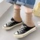 Szín: fehér 2 - Egyszínű Japán divat Középső cső zokni Női zokni Kawaii Retro Vintage zokni Tavasz és Ősz