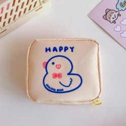 Szín: 7 - 1 DB női lányok Kawaii kozmetikai smink tároló táska utazó betét egészségügyi betét táska mini adatkábel