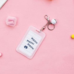 Szín: 7 - Aranyos kaktusz macska névjegykártyatartó női lány behúzható hitelkártya-tartók bankazonosító tartók