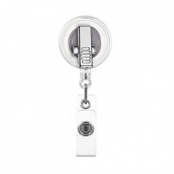 Szín: Clear Badge Reel - 1db Nővér orvosi azonosító jelvények tartó orsók címkecsipesz PVC átlátszó, könnyen