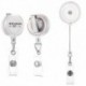 Szín: Clear Badge Reel - 1db Nővér orvosi azonosító jelvények tartó orsók címkecsipesz PVC átlátszó, könnyen