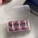 Szín: lila - 3Pairs Női utazási kontaktlencsék tok lány kontaktlencse tok konténer Szemkontaktusok Szivárgásmentes
