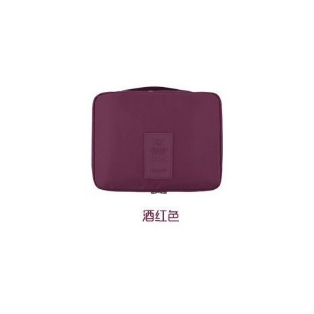 Szín: borvörös - Szabadtéri lány sminktáska női nagy hordtáska kozmetikai táska női piperecikkekhez vízálló női