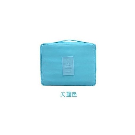 Szín: égszínkék - Szabadtéri lány sminktáska női nagy hordtáska kozmetikai táska női piperecikkekhez vízálló női