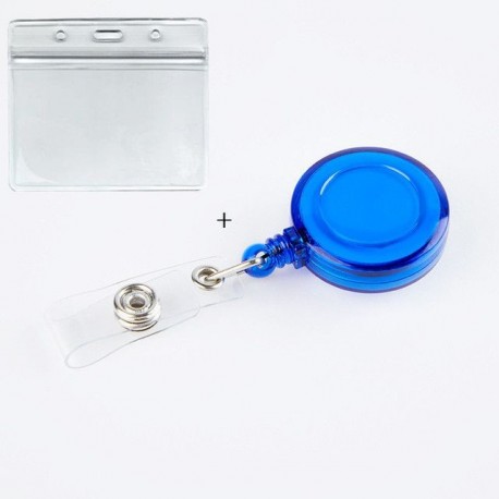 Szín: kék - Női Férfi Névjegykártya-tartó PVC Átlátszó Behúzható Hitelkártya-tartók Bankigazolvány-tartók