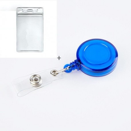 Szín: kék - Női Férfi Névjegykártya-tartó PVC Átlátszó Behúzható Hitelkártya-tartók Bankigazolvány-tartók