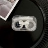 Szín: Gyöngyfehér - Gyönyörű átlátszó lézeres kontaktlencse doboz konténer Utazási kiegészítők Aranyos masnis