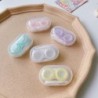 Szín: 1db szín véletlenszerű - Kontaktlencse tok nőknek Lovely Pocket Mini kontaktlencse doboz utazási készlet Easy