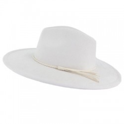 Szín: 2 - Fedora kalapok nőknek Új 9,5 cm széles karimájú ruha férfi sapkák nemezelt sapka Panama templom Esküvői