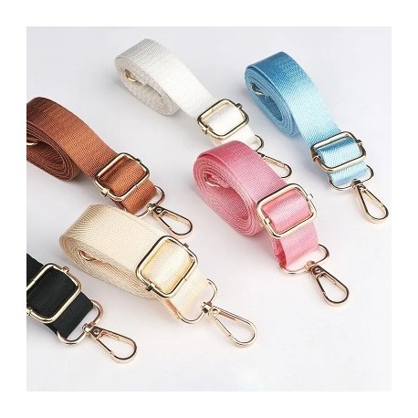 Szín: kék - 1,3 M hosszú, állítható táskapánt Nylon Messenger Crossbody válltáska Tartozék táskapántok a