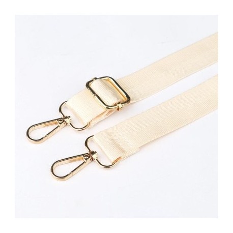 Szín: bézs - 1,3 M hosszú, állítható táskapánt Nylon Messenger Crossbody válltáska Tartozék táskapántok a