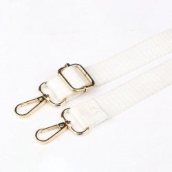 Fehér szín - 1,3 M hosszú, állítható táskaszíj Nylon Messenger Crossbody válltáska Tartozék táskapántok a