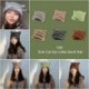 Szín: zöld - Y2K Trend Skullies & Beanies Őszi/téli kötött meleg sapkák Diákok Borjúszarv Baotou Kalap koreai Női