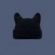 Fekete szín - Y2K Trend Skullies & Beanies Őszi/téli kötött meleg sapkák Diákok Borjúszarv Baotou Kalap koreai Női