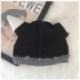 Szín: narancs - Y2K Trend Skullies & Beanies Őszi/téli kötött meleg sapkák Diákok Borjúszarv Baotou Kalap koreai Női