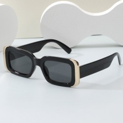 Lencsék színe: fekete A - KLASSNUM szögletes napszemüvegek női retro luxus márka tervező zselés színű árnyalatok