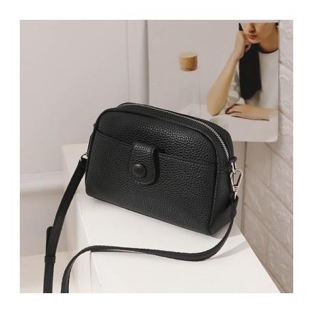 Fekete szín - Egyszerű Crossbody válltáska Totes Női Luxus Designer Kézitáska Pénztárca Trend Napi Messenger Táskák