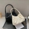 Fehér szín - Kis négyzet alakú redőzött fogantyúk Designer kézitáska Női Crossbody válltáskák Hírvivő