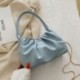 Szín: kék - Kis négyzet alakú redőzött fogantyúk Designer kézitáska Női Crossbody válltáskák Hírvivő