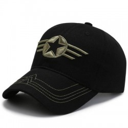 Szín: fekete-56-60cm - Nyári hálós férfi baseballsapka, hímzés, légáteresztő pamut Snapback taktikai napsapka