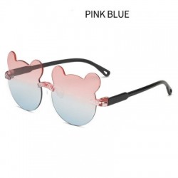 Lencsék színe: Pink Blue-One-piece - Színes szemüveg nyári vicces gyerekek aranyos lányok napszemüveg UV400 védelem
