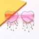 Lencsék színe: Pink Bojt - Egyedi Party Favor Heart napszemüveg Diamond Bojt UV400 Protection Rend Peach Heart keret