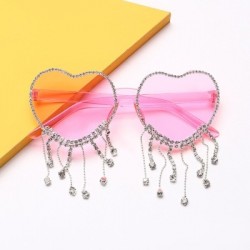 Lencsék színe: Pink Bojt - Egyedi Party Favor Heart napszemüveg Diamond Bojt UV400 Protection Rend Peach Heart keret
