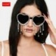 Lencsék színe: sárga bojt - Egyedi Party Favor Heart napszemüveg Diamond Bojt UV400 Protection Rend Peach Heart keret